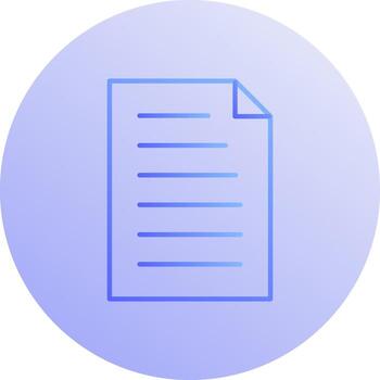 icono de vector de documento único