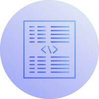 Piece of Code Vector Icon