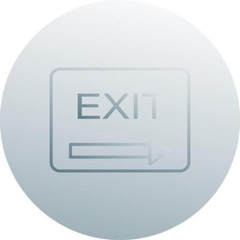 Unique Exit Vector Icon