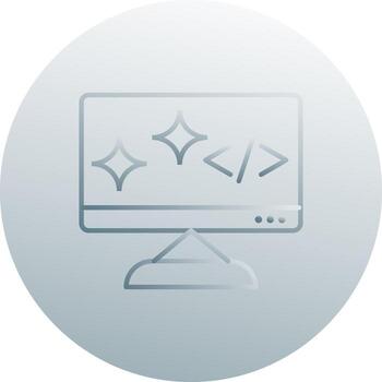 Unique Clean Code Vector Icon