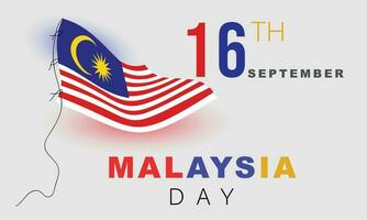 Happy Malaysia Day. background, banner, card, poster, template. Vector illustration.