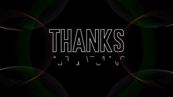 thanks for watching, thank you, text effect animated video anf youtube outro