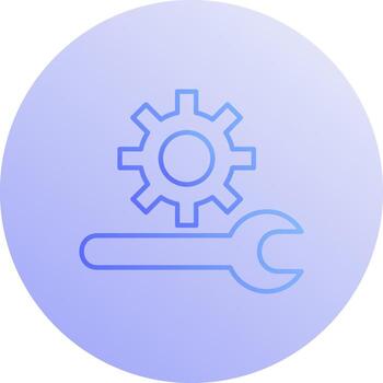 icono de vector de soporte técnico único