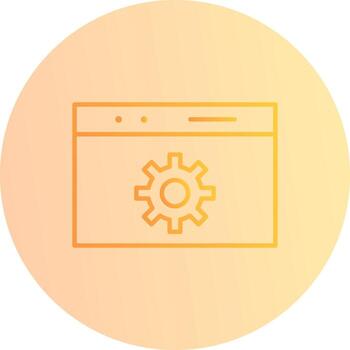 icono de vector de optimización web único
