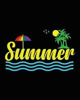 Hello Summer, Enjoy Summer, Summer Vibes, Enjoy Summer Music T-shirt Design, Vector Art Design, Illustration T-shirt Design