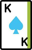 Ilustración de vector de tarjeta de póquer en un fondo. Símbolos de calidad premium. Iconos vectoriales para concepto y diseño gráfico.