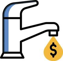 Dollar tap vector illustration on a background.Premium quality symbols.vector icons for concept and graphic design.