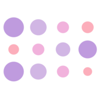 Pastel gradient halftone dots png