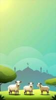 leer eid ul adha einfach Illustration Video Animation Hintergrund