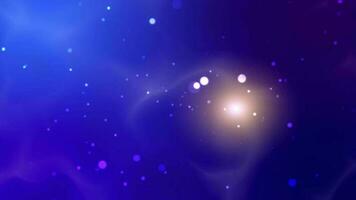 Galaxy space particle motion graphic abstract background video