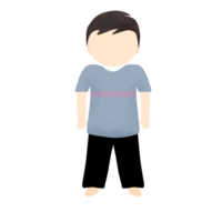 Faceless Boy Standing png