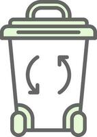 Recycle Bin Vector Icon Design