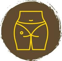 Buttocks Vector Icon Design