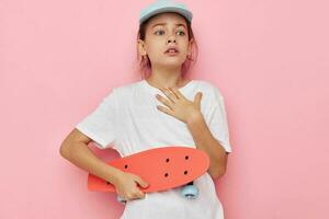 cute girl posing white tshirt emotion Lifestyle unaltered photo