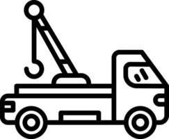 Tow truck Vector Icon Design