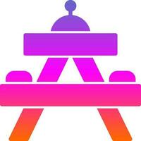 Picnic table Vector Icon Design