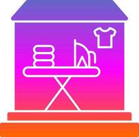 Laundry shop Vector Icon Design