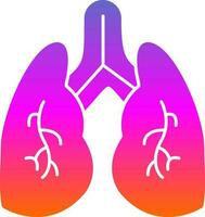 diseño de icono de vector de pulmones