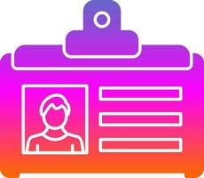 Id card Vector Icon Design