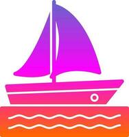 Catamaran Vector Icon Design