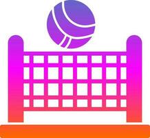 Beach volleyball Vector Icon Design