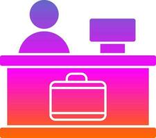 Check-in Vector Icon Design