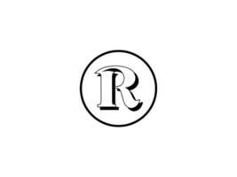 letra r logo diseño vector