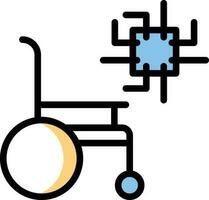 wheelchair vector illustration on a background.Premium quality symbols.vector icons for concept and graphic design.