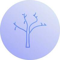 Tree with no Leaves Vector Icon