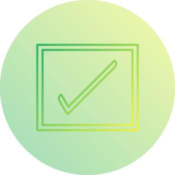 icono de vector de casilla de verificación