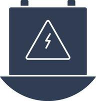 Adapter icon in Blue and White Color. vector