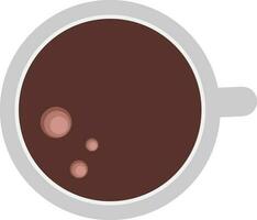 Flat illustration of coffee cup. vector