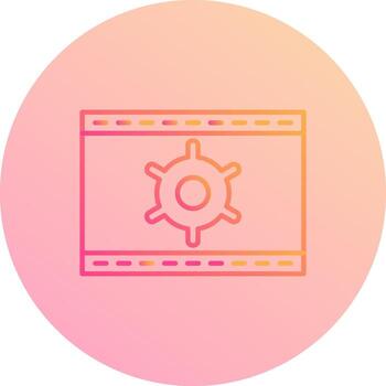 icono de vector de optimización web único