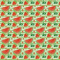 Pattern seamless with watermelon. Summer pattern with watermelon and watermelon ice cream. vector