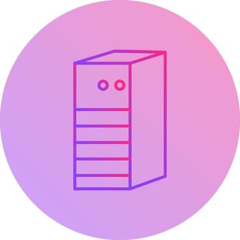 icono de vector de red de servidor