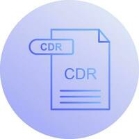 icono de vector de cdr