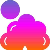 Dark cloud cover Vector Icon Design