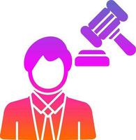 Lawyer Vector Icon Design