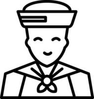 Sailor Vector Icon Design