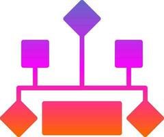 Hierarchical structure Vector Icon Design