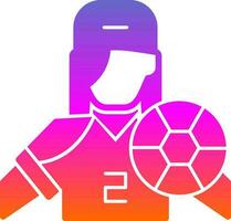 Football player Vector Icon Design