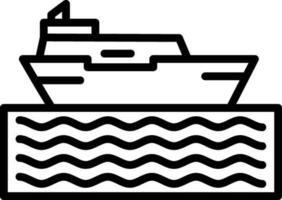 diseño de icono de vector de crucero