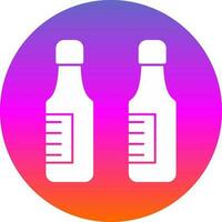 Beer bottles Vector Icon Design
