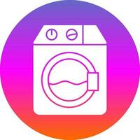 Washer machine Vector Icon Design