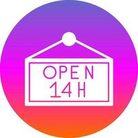 Opening hours Vector Icon Design