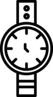 diseño de icono de vector de reloj de pulsera