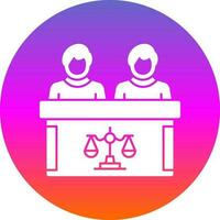 Tribunal Vector Icon Design