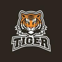 Tigre logo mascota vector modelo ilustración