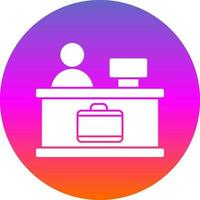 Check-in Vector Icon Design