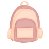 ilustración de mochila escolar png